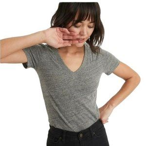 COPY - - MARINE LAYER WOMENS GRAY & WHITE T-SHIRT   NWOT